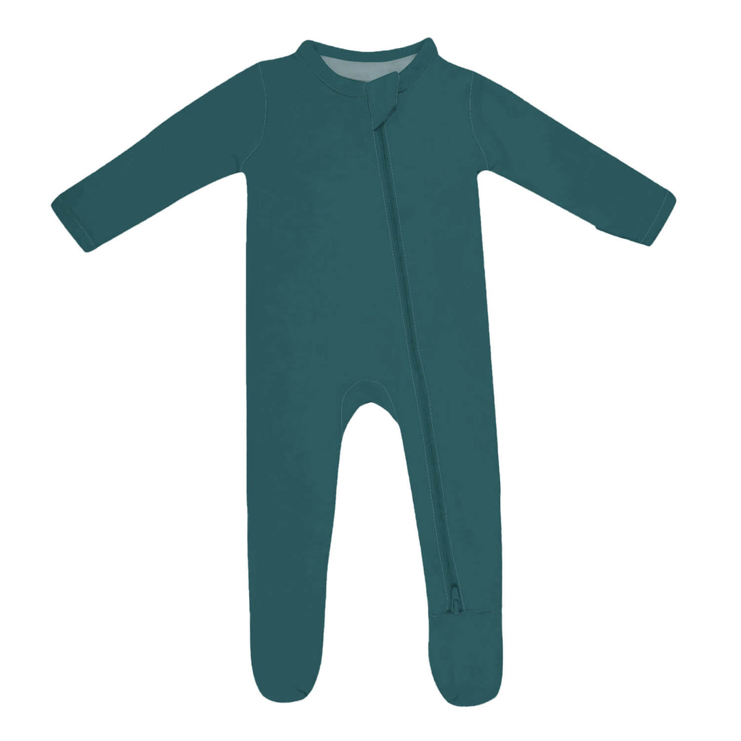 Zippered Footie in Emerald