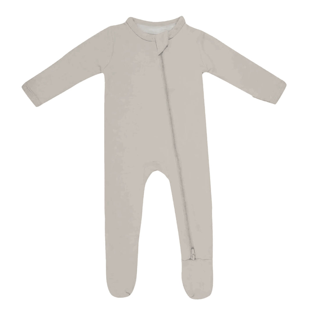 Zippered Footie in Oat