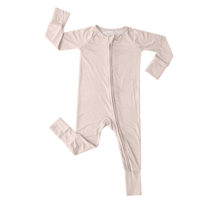 Zippered Romper in Blush