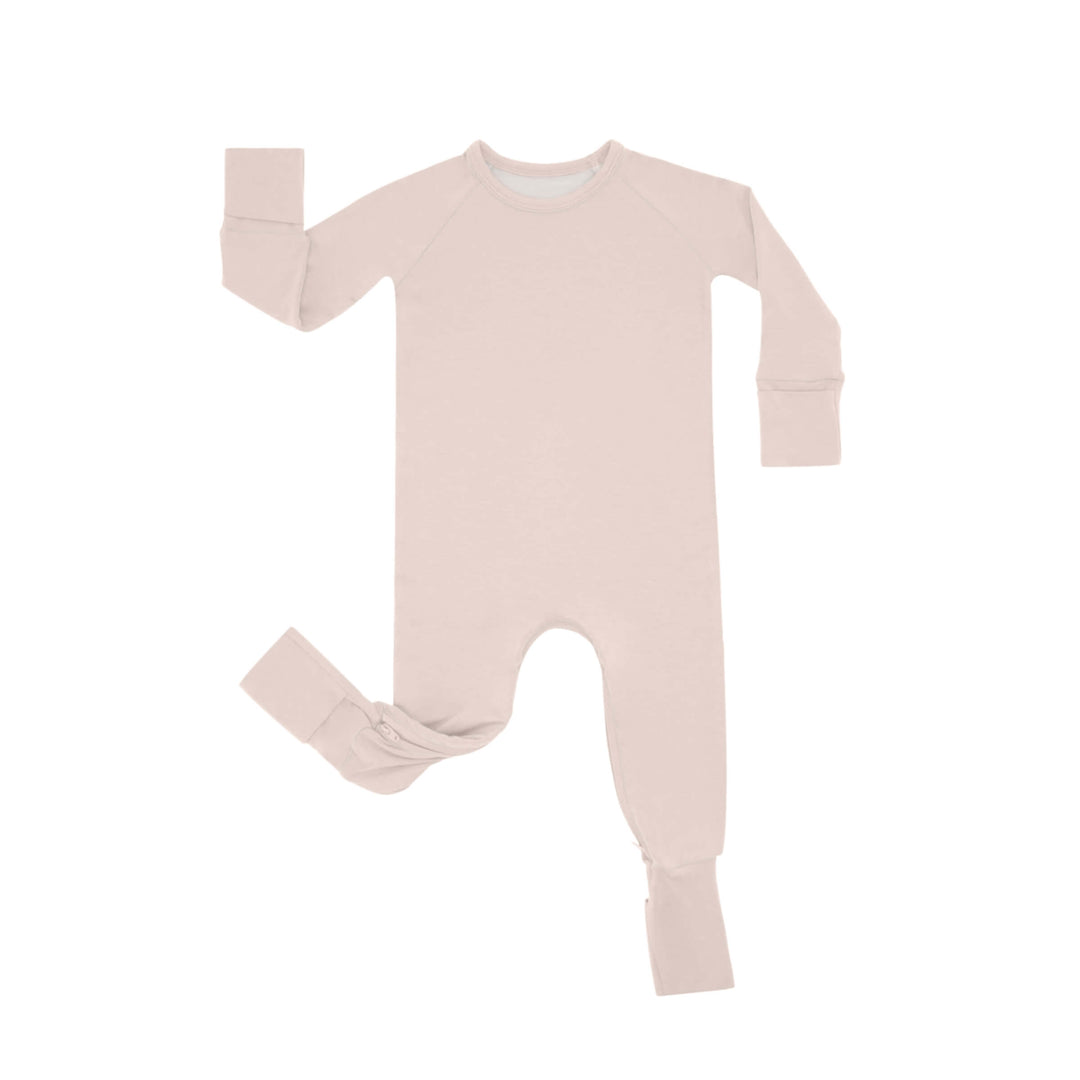 Zippered Romper in Blush