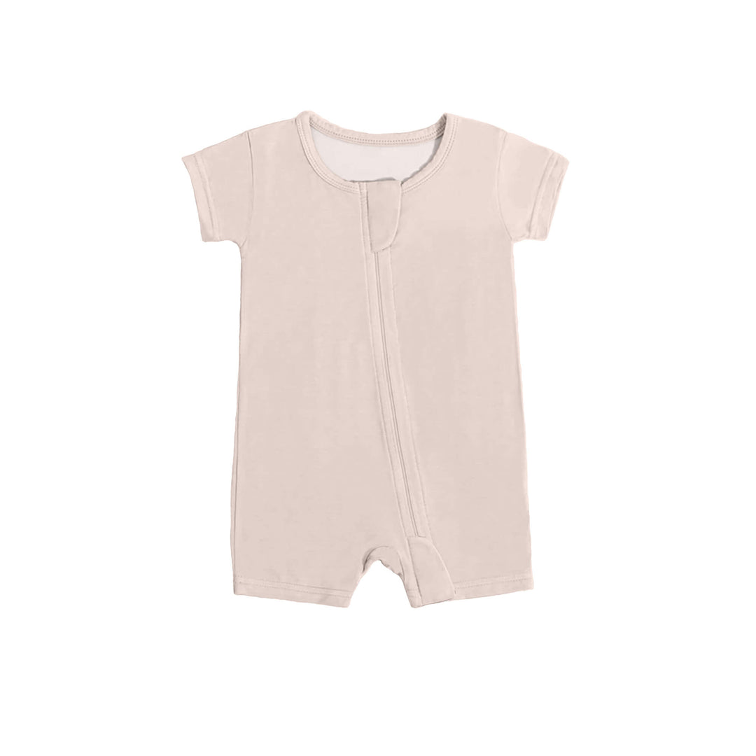 Zippered Romper in Blush